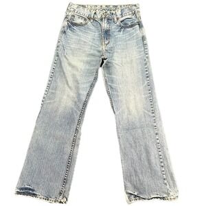 American Eagle Outfitters Mens Bootcut Jeans Light Wash Size 30x30 Denim Y2K